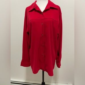 Northern Traditions Red Button Down Shirt - Size Medium